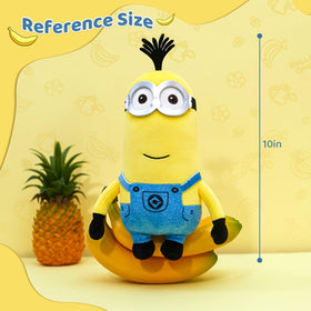 MINISO Kevin plush ultra-soft fur texture for gentle hugs.