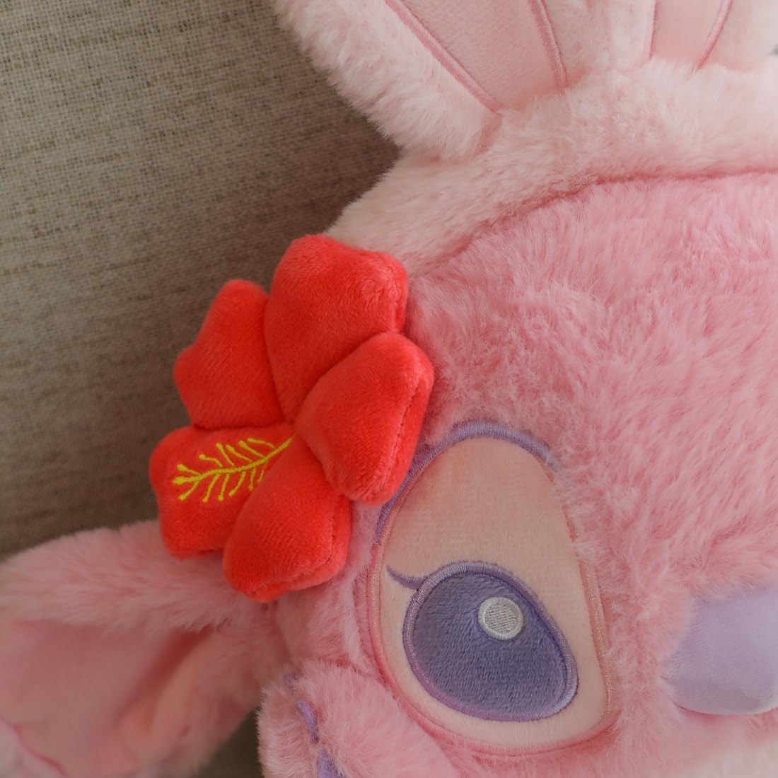 MINISO Lilo & Stitch Angel Bunny plush travel-friendly size for adventures