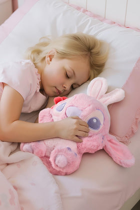 MINISO Lilo and Stitch Angel plush, gift-ready packaging, ideal for Disney fans.