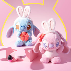MINISO Lilo and Stitch Angel plush, compact 11 inches, easy to transport.