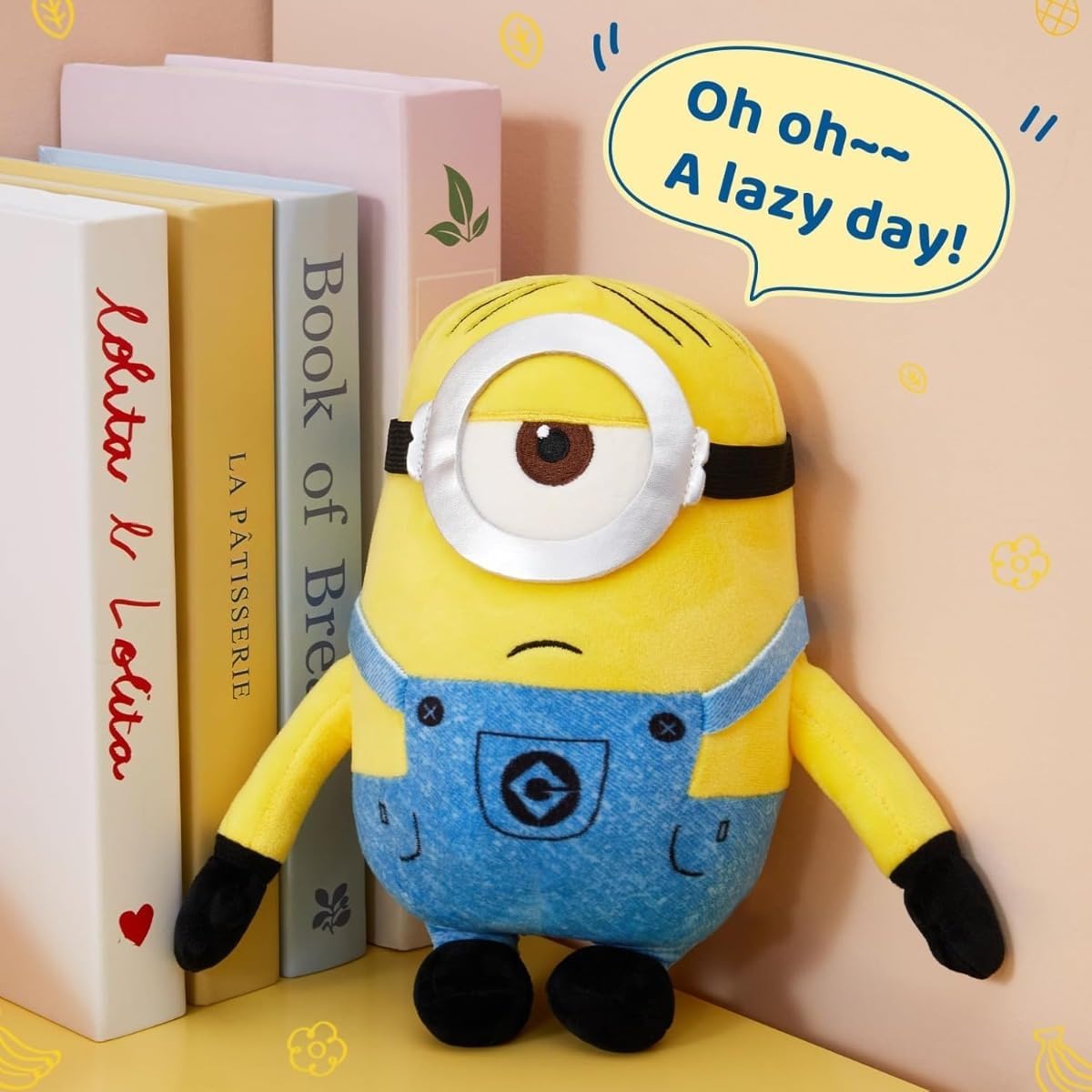 MINISO 9-inch plush bed companion for bedtime comfort.