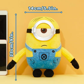 MINISO Stuart 9-inch plush; single-eye design perfect for hugs.