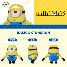 MINISO Minions plush shows reinforced stitching for lasting play.