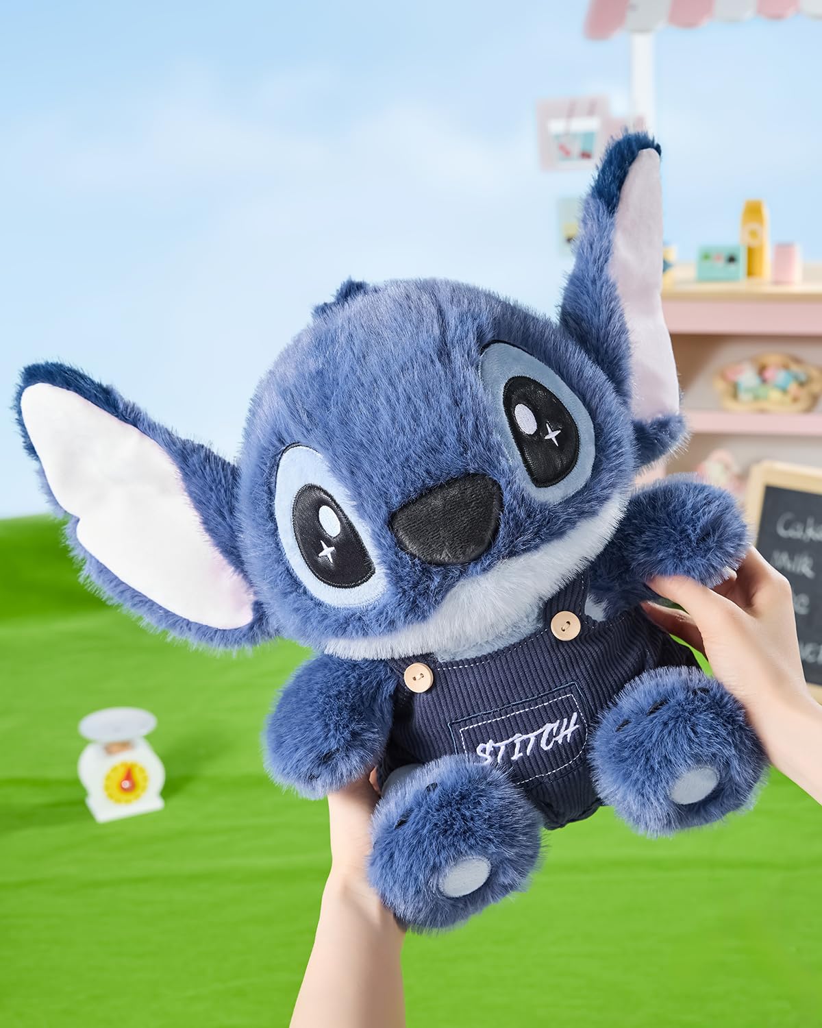 MINISO Stitch huggable companion designed for quiet reading corners and travel.