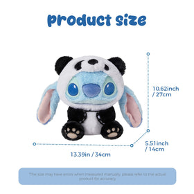 MINISO Stitch plush panda-costume detail adds playful charm