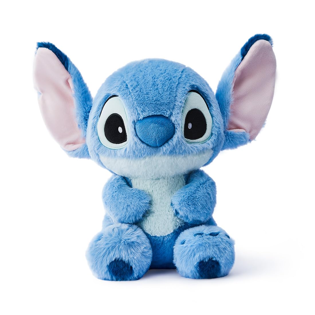 MINISO Stitch plush 16-inch front view, ideal cuddle companion for kids and fans.