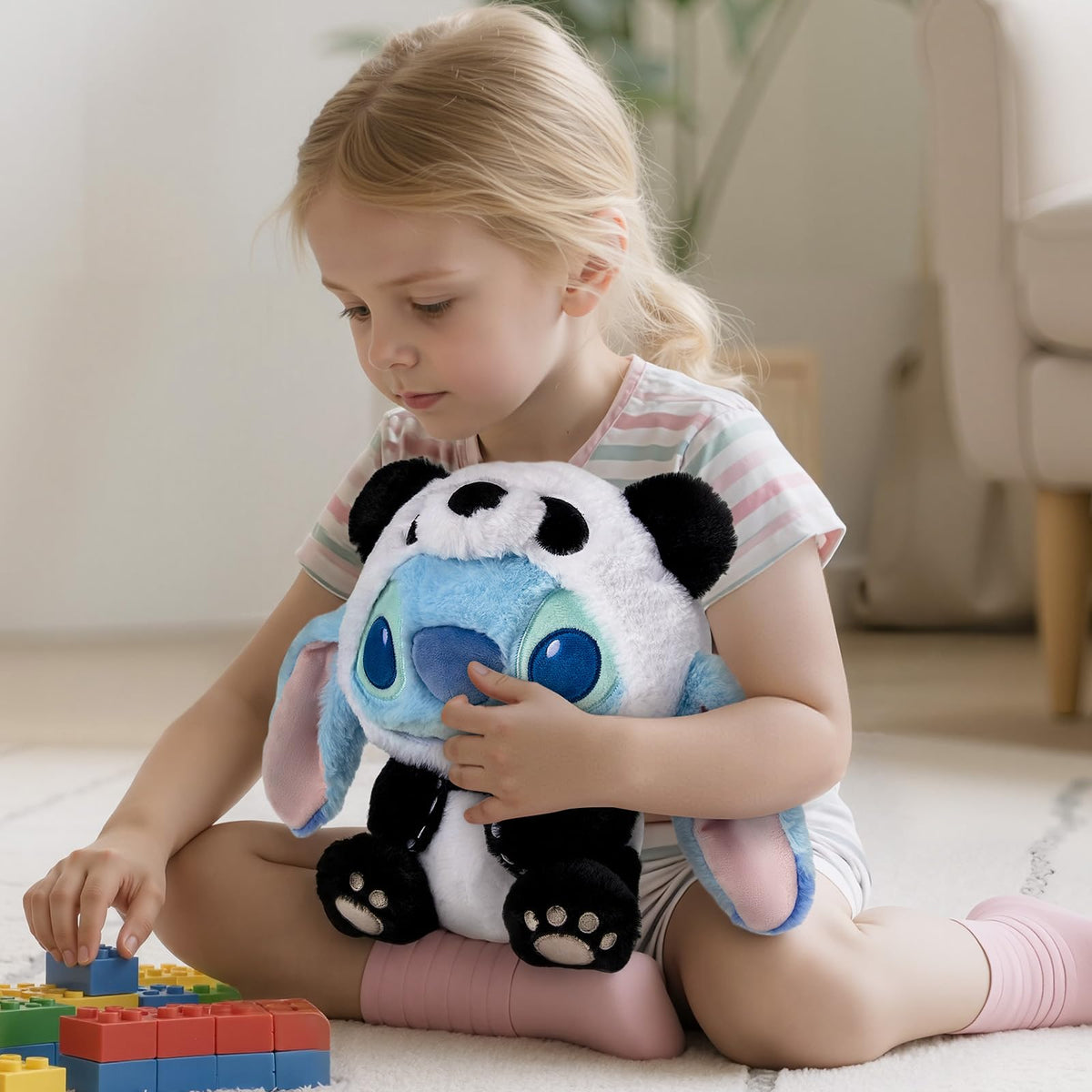 MINISO Stitch plush soft fabric texture for comfortable hugs