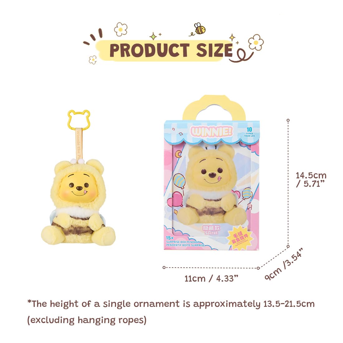 MINISO Winnie the Pooh surprise collectible from Naughty Party Series, ideal for display.