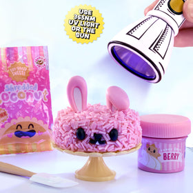 MGA's Miniverse Make It Mini Spring bunny cake mini perfect for shelf decor.