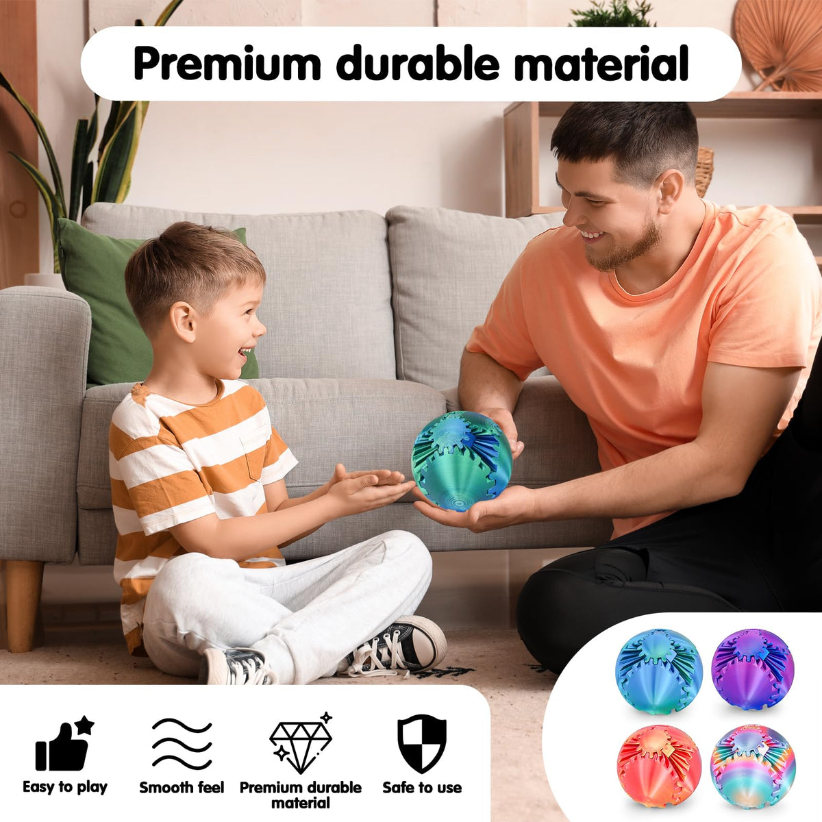 Minleway Gear Ball ergonomic design supports comfortable handling