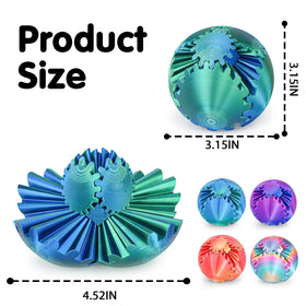 Minleway Gear Sphere Relaxation showcases smooth rotation for tension relief