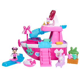 MINNIE Bowdazzling Yacht exterior view with bright lights for imaginative sailing play.