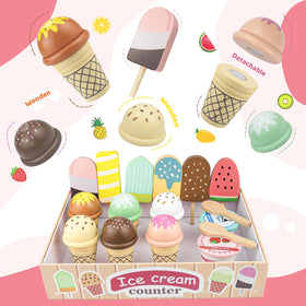 Minnot chocolate cones brighten pretend desserts and counting practice