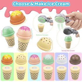 Minnot ice cream scoops set enhances fine motor skills