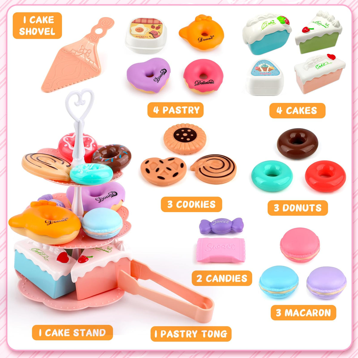 Minnot Tea Party Set tray supports cooperative pretend tea time