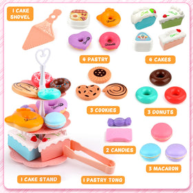 Minnot Tea Party Set tray supports cooperative pretend tea time