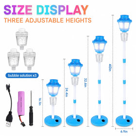 Minoskia bubble machine with LED lights for magical bubbles