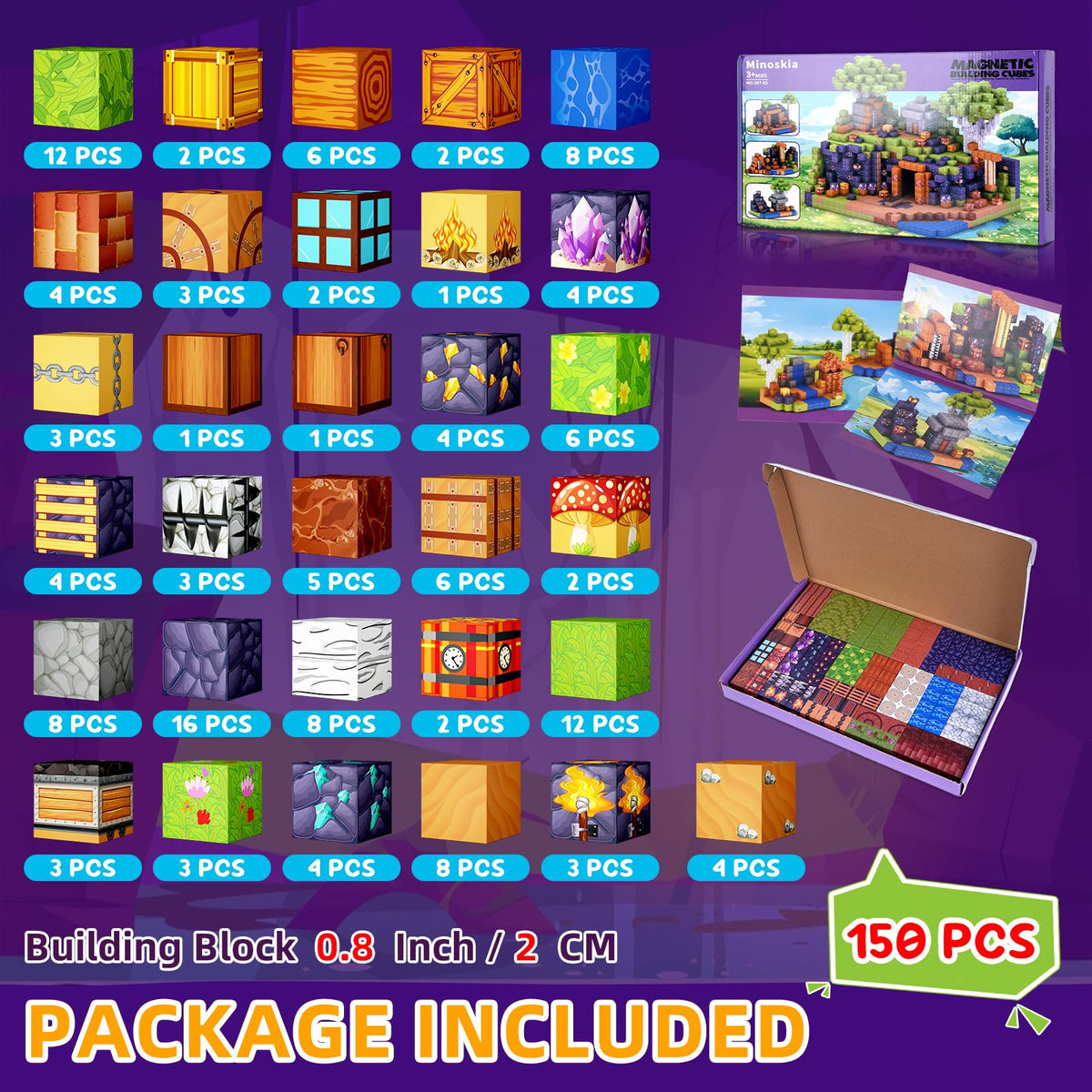 Minoskia magnetic blocks enable creative assembly and engineering exploration.