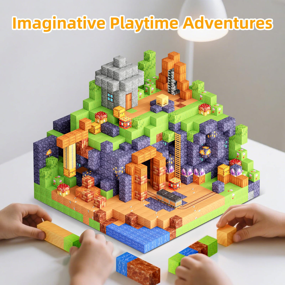 Minoskia blocks encourage cooperative family learning and bonding.