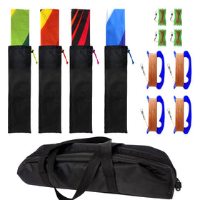 Mint's Colorful Life kite handles with 300ft line for easy separate flights.