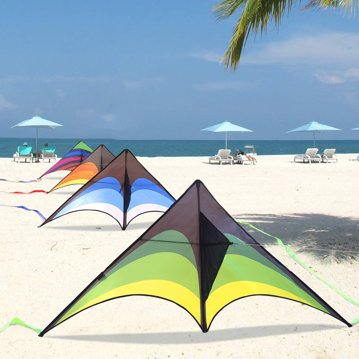 Mint's Colorful Life kite-linking setup for stackable flights and quick assembly.