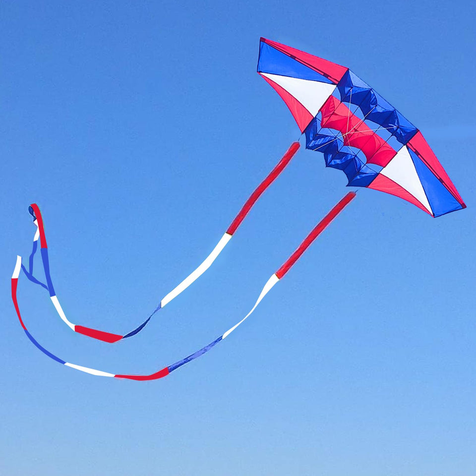 Mint's Colorful Life beach kite 98in 3D box design for vibrant sky presence