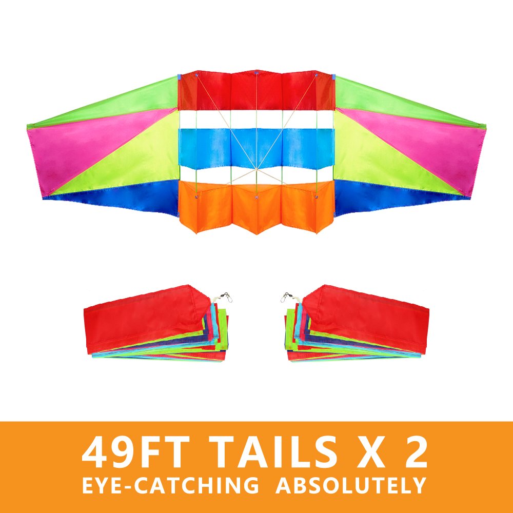 Mint's Colorful Life beach kite includes a travel bag for easy packing.