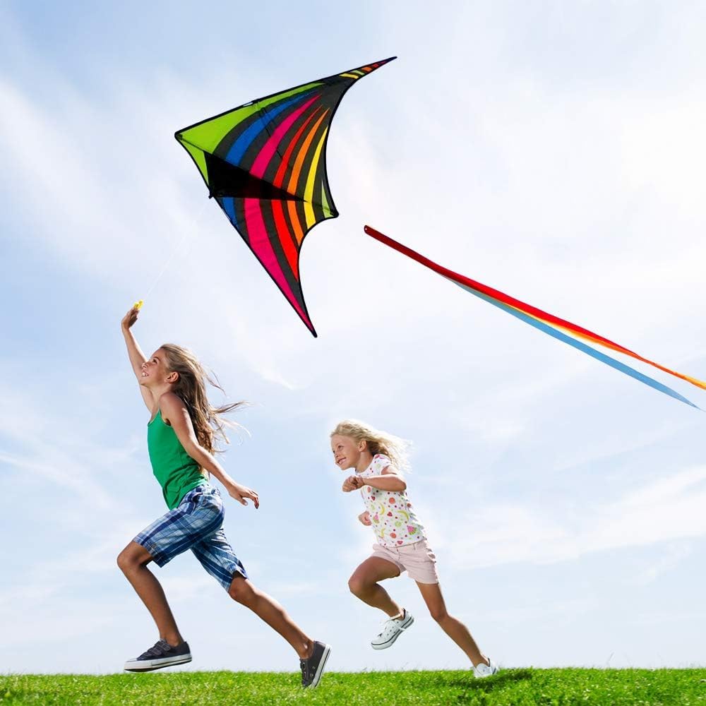 Mint's Colorful Life Bright colors improve visibility on breezy days.