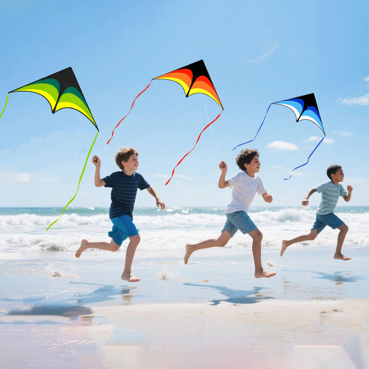 Mint's Colorful Life delta kite blue, ideal for beginners.