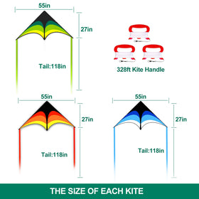 Mint's Colorful Life delta kite yellow, vibrant for parks.