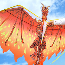 Mint's Colorful Life dragon kite patterns in high detail enhance park or beach display.