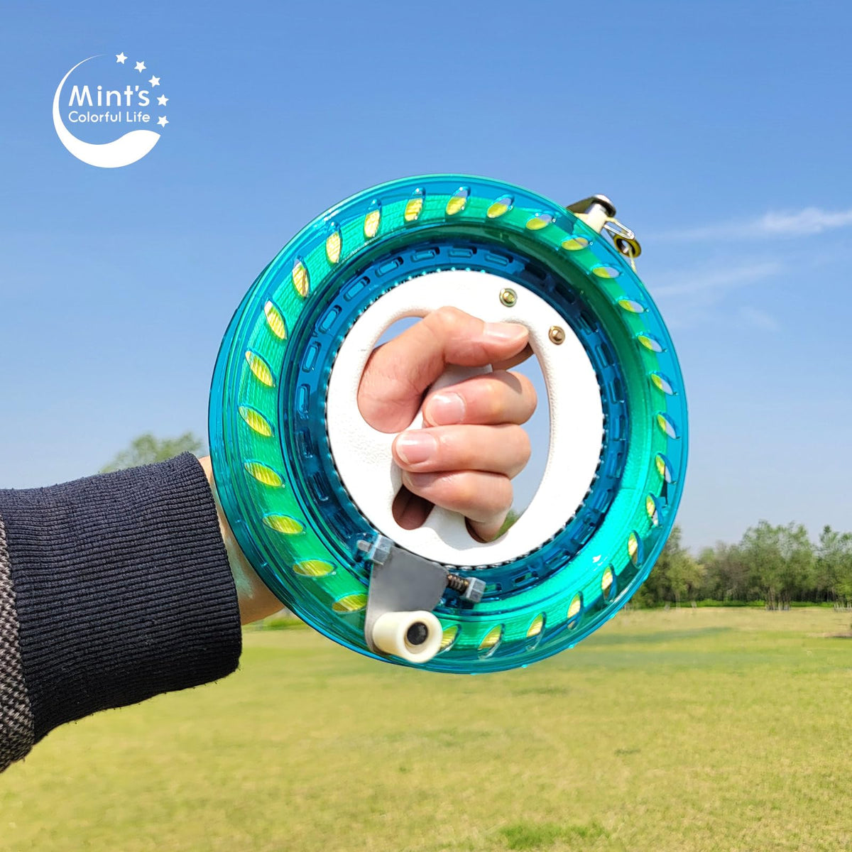 Mint's Colorful Life Kite String Spool ready for quick launch.