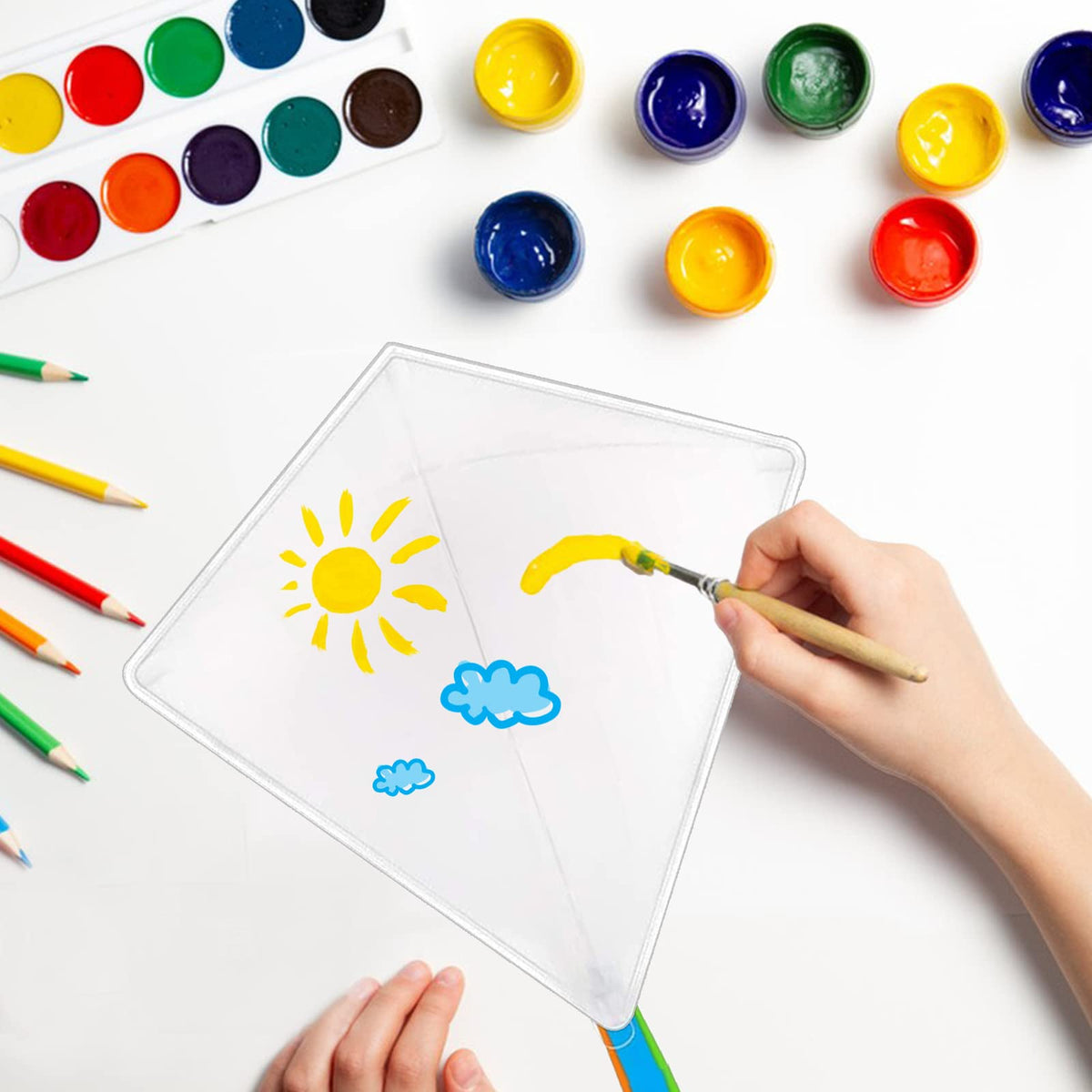 Mint's Colorful Life DIY Kites coloring activity sparks outdoor creativity.