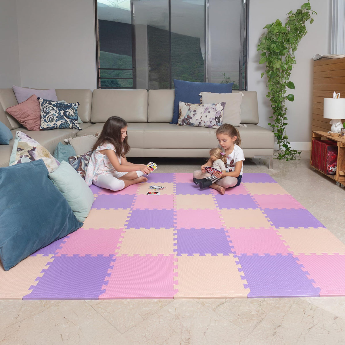 MioTetto baby play mat with interlocking tiles for a soft, safe crawling space