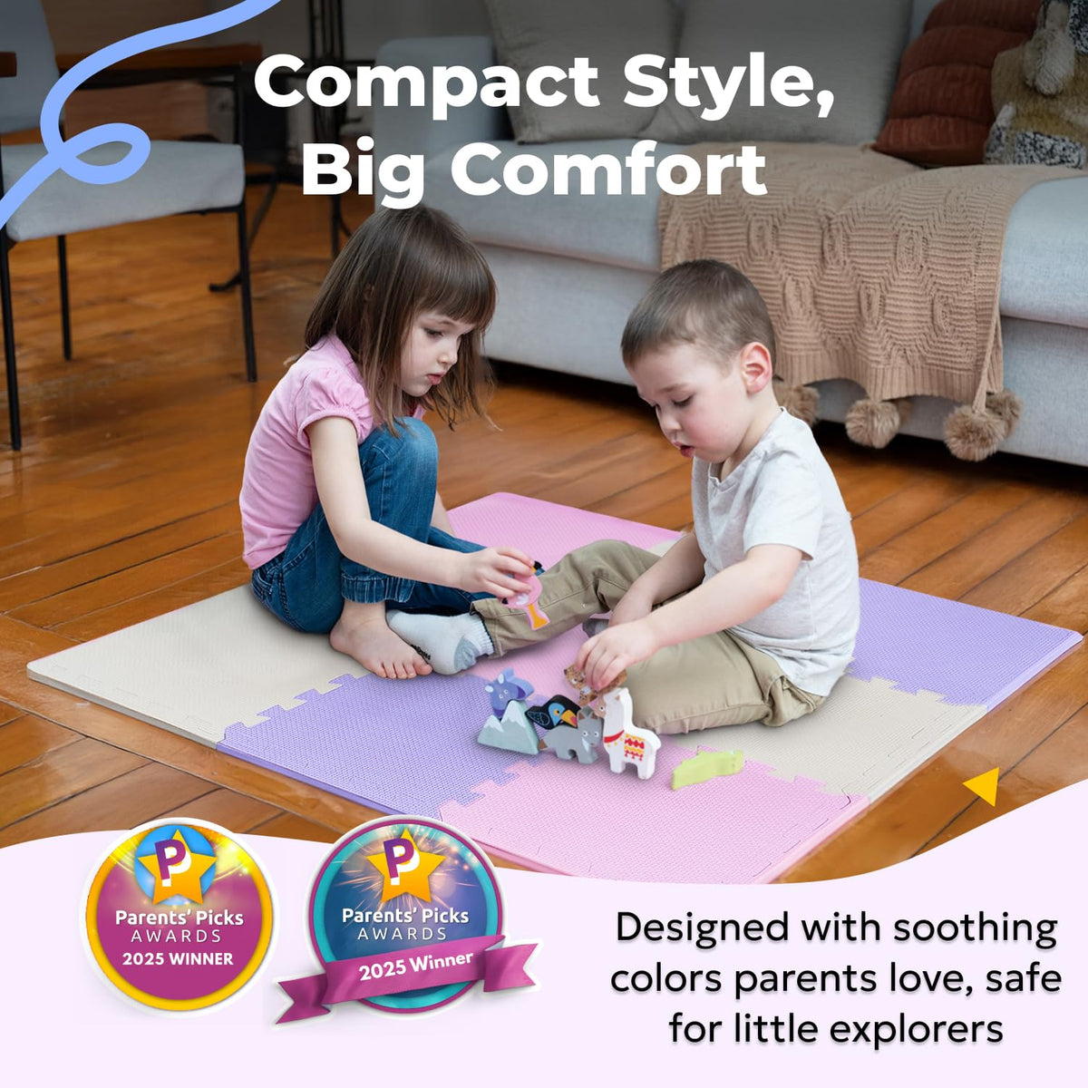 MioTetto stylish color options blend with nursery decor while protecting active babies.