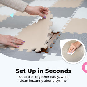 MioTetto colorful play mat collection adds style to nurseries