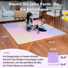 MioTetto foam floor tiles with anti-slip grip for crawlers