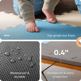 MioTetto non-toxic EVA foam ensures a safe play surface.
