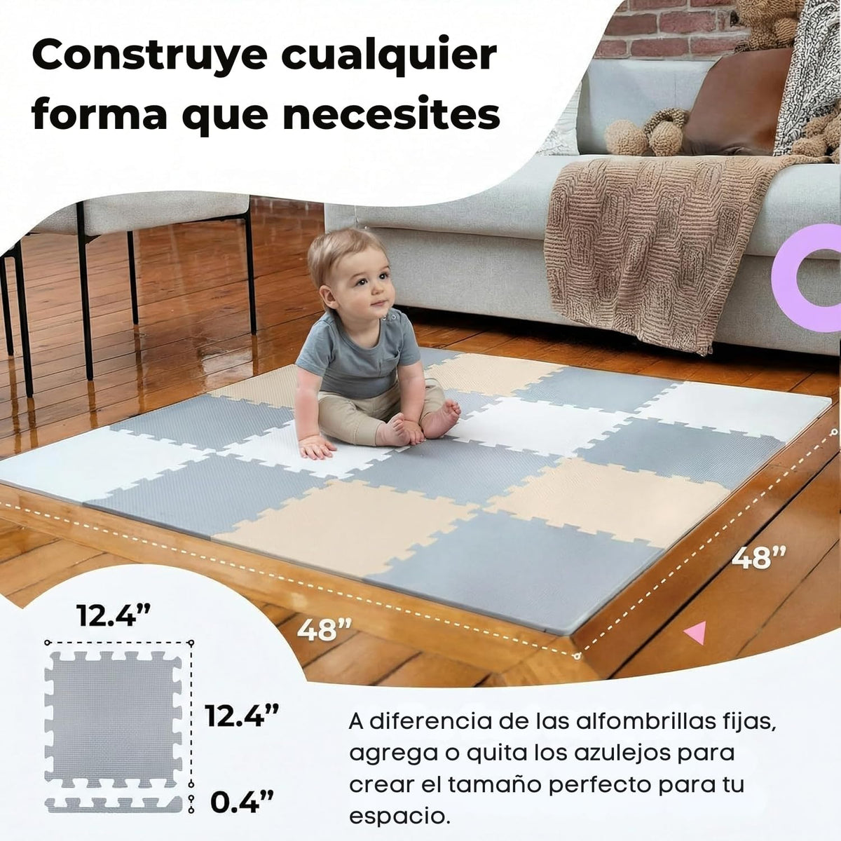MioTetto space-saving play area adapts to any room.