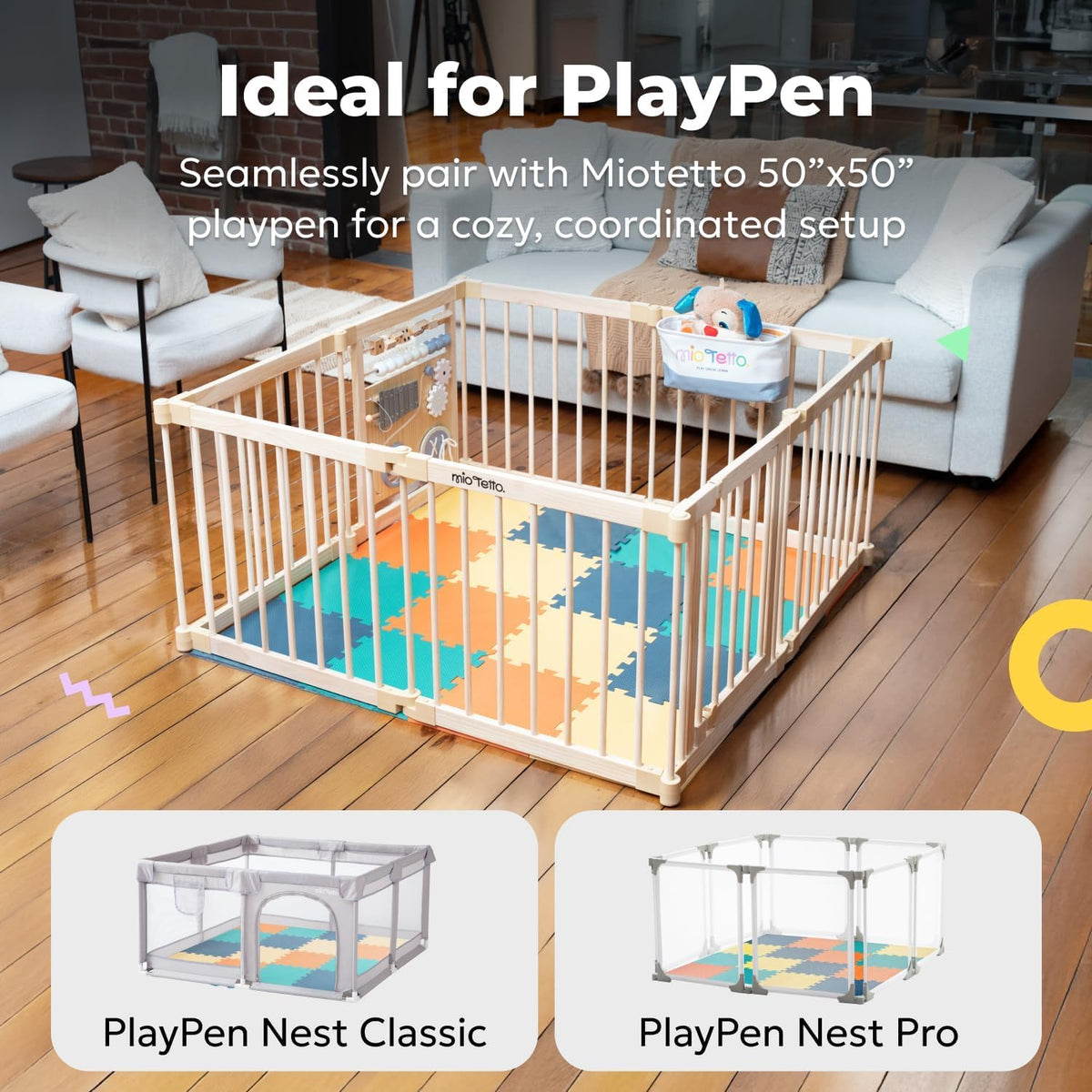 MioTetto stylish color options blend with nursery decor