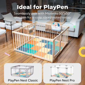 MioTetto stylish color options blend with nursery decor