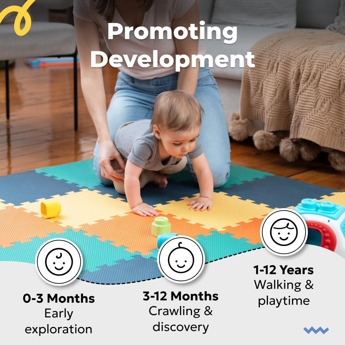 MioTetto tummy time and crawling mat supports development through play