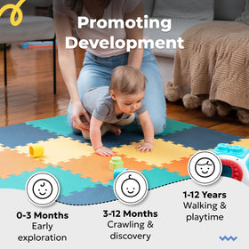 MioTetto tummy time and crawling mat supports development through play