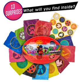 Miraculous 13pc surprise box stickers pack for decorating bottles notebooks and backpacks