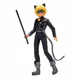 Miraculous Cat Noir 11-inch doll has 15 points of articulation for posing.