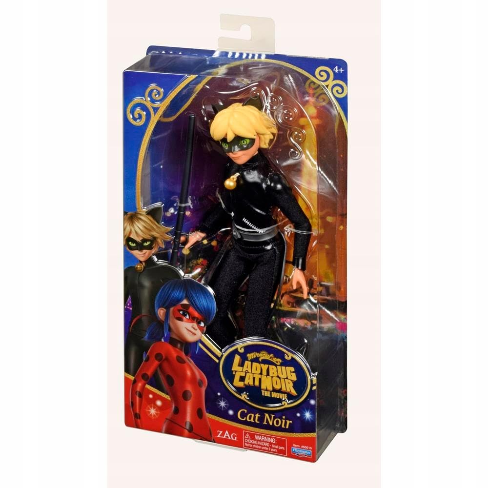 Miraculous Cat Noir 11-inch doll with removable boots for versatile looks.