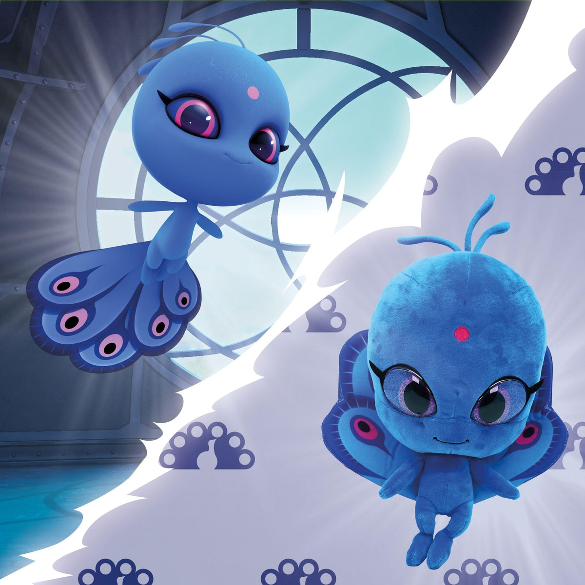 Miraculous Duusu plush detailed stitching ensures durable, long-lasting play.