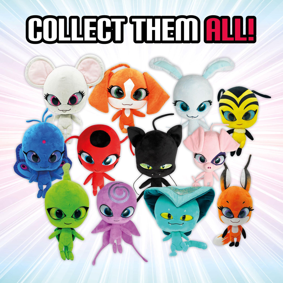 Miraculous Duusu plush 9-inch size perfect for screen-free play.