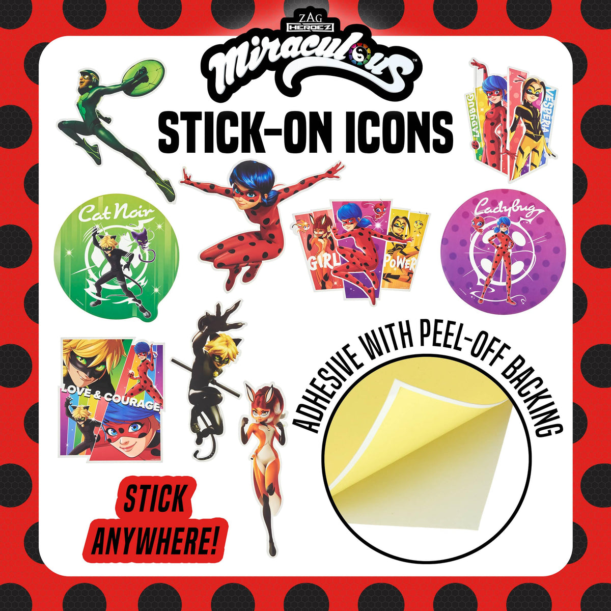 Miraculous repositionable icons for decorating or posing.