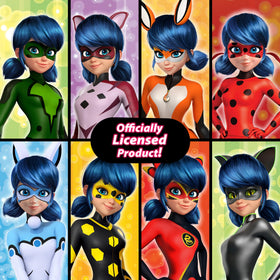 Miraculous Kwamis and removable masks add customizable looks.